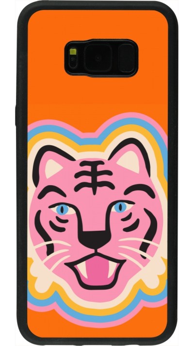Coque Samsung Galaxy S8+ - Silicone rigide noir Lion colors 2026