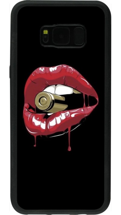 Coque Samsung Galaxy S8+ - Silicone rigide noir Lips bullet