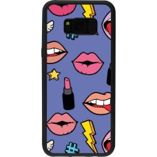 Coque Samsung Galaxy S8+ - Silicone rigide noir Lips and lipgloss