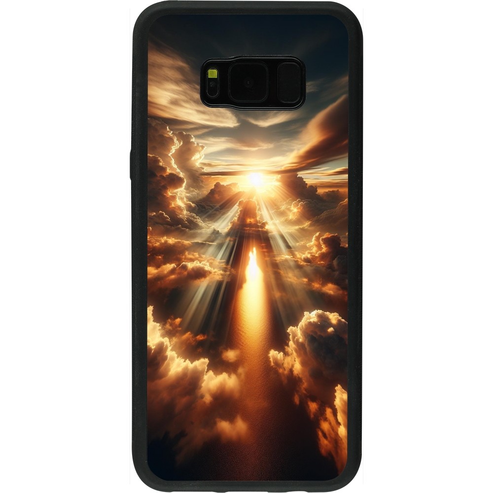 Samsung Galaxy S8+ Case Hülle - Silikon schwarz Himmelsleuchten Zenit
