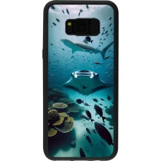 Samsung Galaxy S8+ Case Hülle - Silikon schwarz Manta Lagune Reinigung