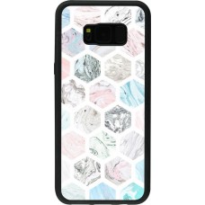 Samsung Galaxy S8+ Case Hülle - Silikon schwarz Marble Everything