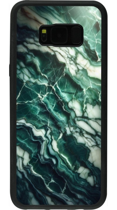 Samsung Galaxy S8+ Case Hülle - Silikon schwarz Majestätischer grüner Marmor Samsung Galaxy S8+ Case Hülle - Silikon schwarz Majestätischer grüner Marmor