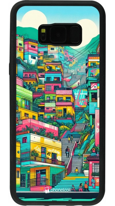 Samsung Galaxy S8+ Case Hülle - Silikon schwarz Medellin Comuna 13 Kunst Samsung Galaxy S8+ Case Hülle - Silikon schwarz Medellin Comuna 13 Kunst