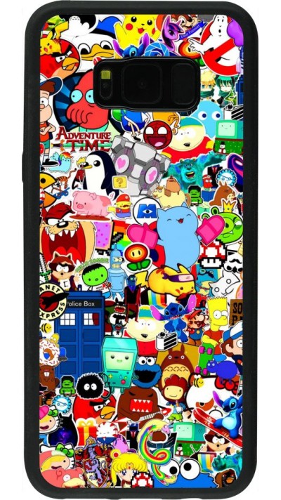 Coque Samsung Galaxy S8+ - Silicone rigide noir Mixed cartoons