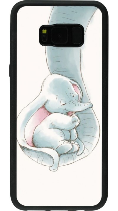 Coque Samsung Galaxy S8+ - Silicone rigide noir Mom 1903