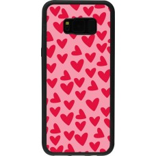 Samsung Galaxy S8+ Case Hülle - Silikon schwarz Mom 2024 kleine Herzen