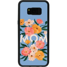 Samsung Galaxy S8+ Case Hülle - Silikon schwarz Mom 2026 Flowers