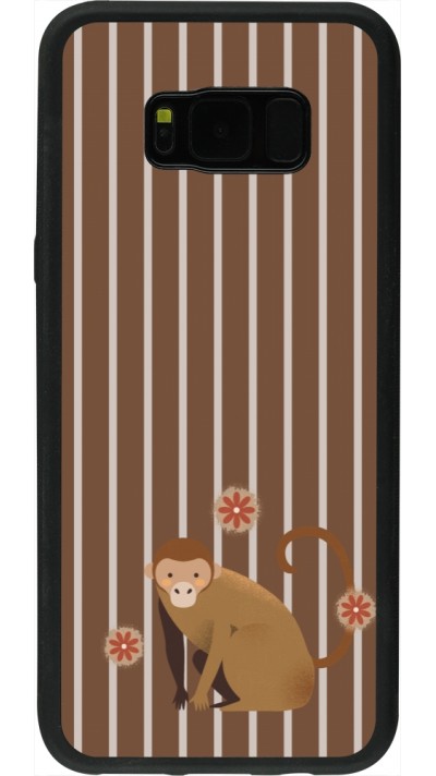 Samsung Galaxy S8+ Case Hülle - Silikon schwarz Monkey with stripes Samsung Galaxy S8+ Case Hülle - Silikon schwarz Monkey with stripes