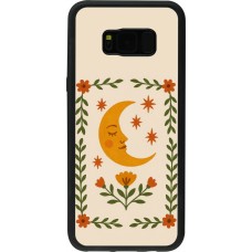 Coque Samsung Galaxy S8+ - Silicone rigide noir Half moon stamp 2026