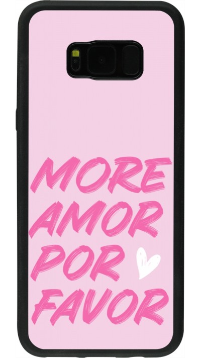 Samsung Galaxy S8+ Case Hülle - Silikon schwarz More amor porfavor Samsung Galaxy S8+ Case Hülle - Silikon schwarz More amor porfavor