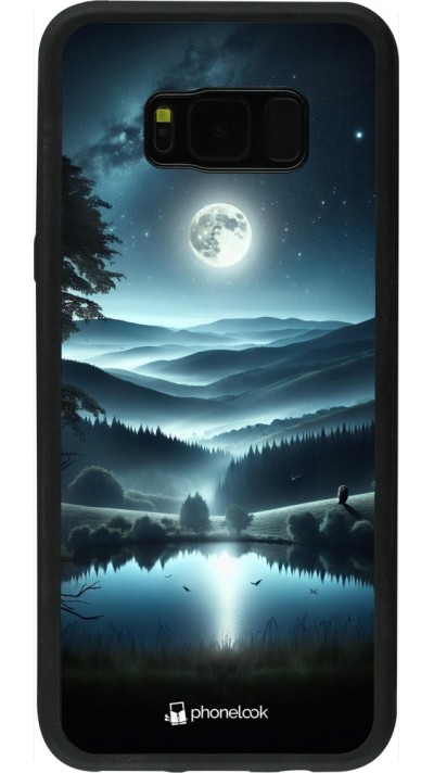 Coque Samsung Galaxy S8+ - Silicone rigide noir Night Sky View