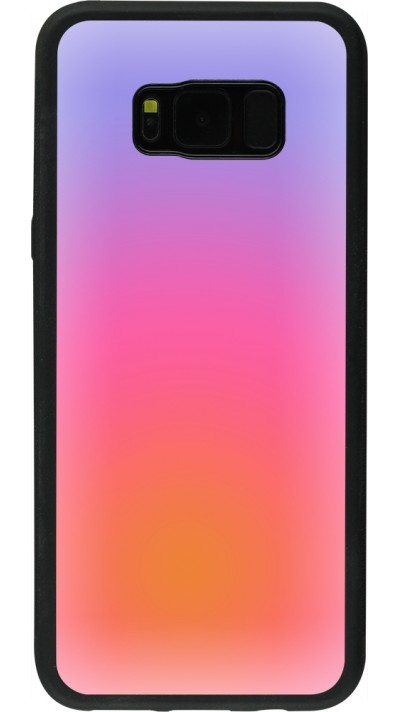 Samsung Galaxy S8+ Case Hülle - Silikon schwarz Orange Pink Blue Gradient Samsung Galaxy S8+ Case Hülle - Silikon schwarz Orange Pink Blue Gradient