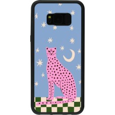 Coque Samsung Galaxy S8+ - Silicone rigide noir Pink leopard with stars 2026