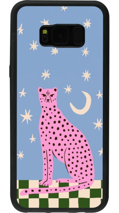 Coque Samsung Galaxy S8+ - Silicone rigide noir Pink leopard with stars 2026