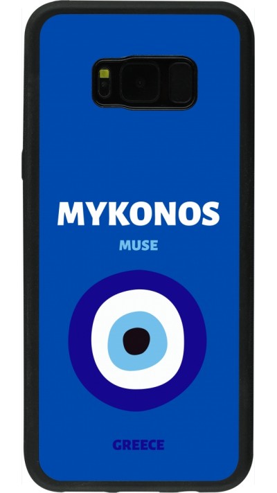Samsung Galaxy S8+ Case Hülle - Silikon schwarz Pop Summer Destination Mykonos Samsung Galaxy S8+ Case Hülle - Silikon schwarz Pop Summer Destination Mykonos