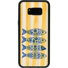 Coque Samsung Galaxy S8+ - Silicone rigide noir Portuguese fish 2026