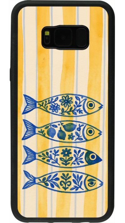 Coque Samsung Galaxy S8+ - Silicone rigide noir Portuguese fish 2026