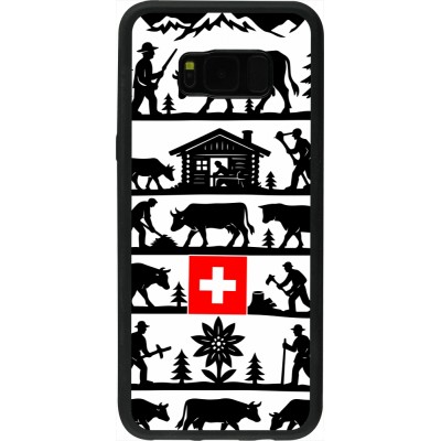 Coque Samsung Galaxy S8+ - Silicone rigide noir Poya Suisse 1