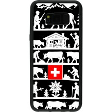 Coque Samsung Galaxy S8+ - Silicone rigide noir Poya Suisse 1 noir