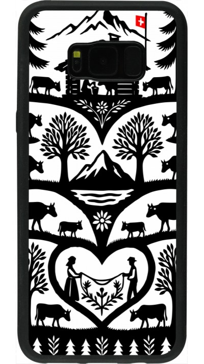 Coque Samsung Galaxy S8+ - Silicone rigide noir Poya Suisse 2