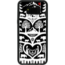Coque Samsung Galaxy S8+ - Silicone rigide noir Poya Suisse 2 noir