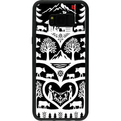 Coque Samsung Galaxy S8+ - Silicone rigide noir Poya Suisse 2 noir