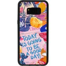 Samsung Galaxy S8+ Case Hülle - Silikon schwarz Preppy Today is Going to be a good day