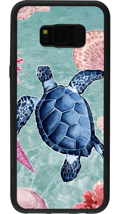 Coque Samsung Galaxy S8+ - Silicone rigide noir Preppy Turtle