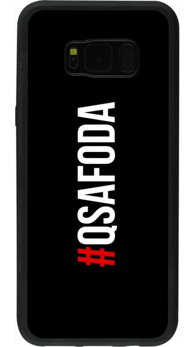 Coque Samsung Galaxy S8+ - Silicone rigide noir Qsafoda 1