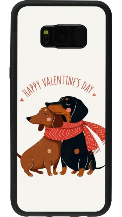 Coque Samsung Galaxy S8+ - Silicone rigide noir Saint Valentines Day 26 Happy Valentine
