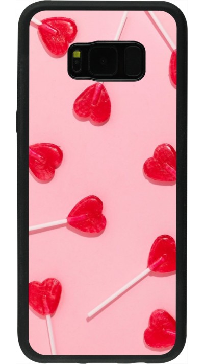 Coque Samsung Galaxy S8+ - Silicone rigide noir Saint Valentines Day 26 Lollipop