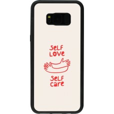 Samsung Galaxy S8+ Case Hülle - Silikon schwarz Saint Valentines Day 26 Self love self care