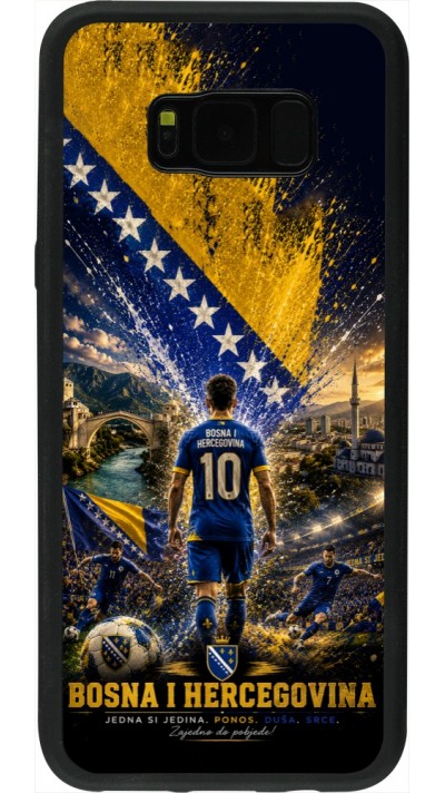 Samsung Galaxy S8+ Case Hülle - Silikon schwarz Fussball Bosnien und Herzegowina splash 2026