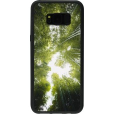 Samsung Galaxy S8+ Case Hülle - Silikon schwarz Spring 23 forest blue sky