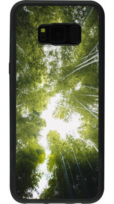 Samsung Galaxy S8+ Case Hülle - Silikon schwarz Spring 23 forest blue sky Samsung Galaxy S8+ Case Hülle - Silikon schwarz Spring 23 forest blue sky