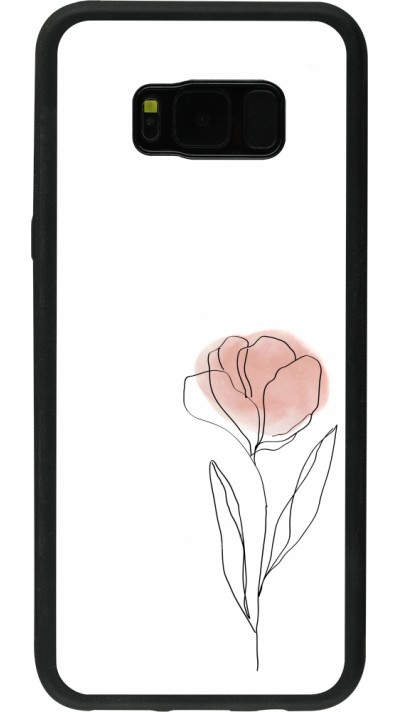 Samsung Galaxy S8+ Case Hülle - Silikon schwarz Spring 23 minimalist flower Samsung Galaxy S8+ Case Hülle - Silikon schwarz Spring 23 minimalist flower