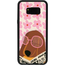 Samsung Galaxy S8+ Case Hülle - Silikon schwarz Dog with newspaper Spring 2026