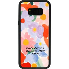 Samsung Galaxy S8+ Case Hülle - Silikon schwarz Every day is a chance Spring 2026