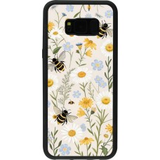 Samsung Galaxy S8+ Case Hülle - Silikon schwarz Pattern bees Spring 2026