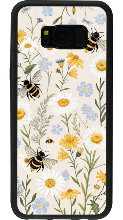 Samsung Galaxy S8+ Case Hülle - Silikon schwarz Pattern bees Spring 2026