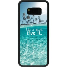 Coque Samsung Galaxy S8+ - Silicone rigide noir Summer 18 24