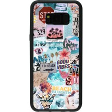 Coque Samsung Galaxy S8+ - Silicone rigide noir Summer 20 collage