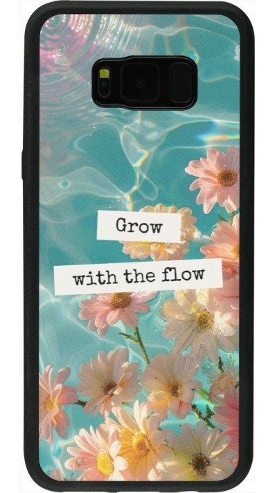 Coque Samsung Galaxy S8+ - Silicone rigide noir Summer 2025 Grow with the flow