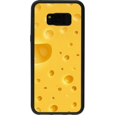 Samsung Galaxy S8+ Case Hülle - Silikon schwarz  Nationalfeiertag Schweiz Cheese