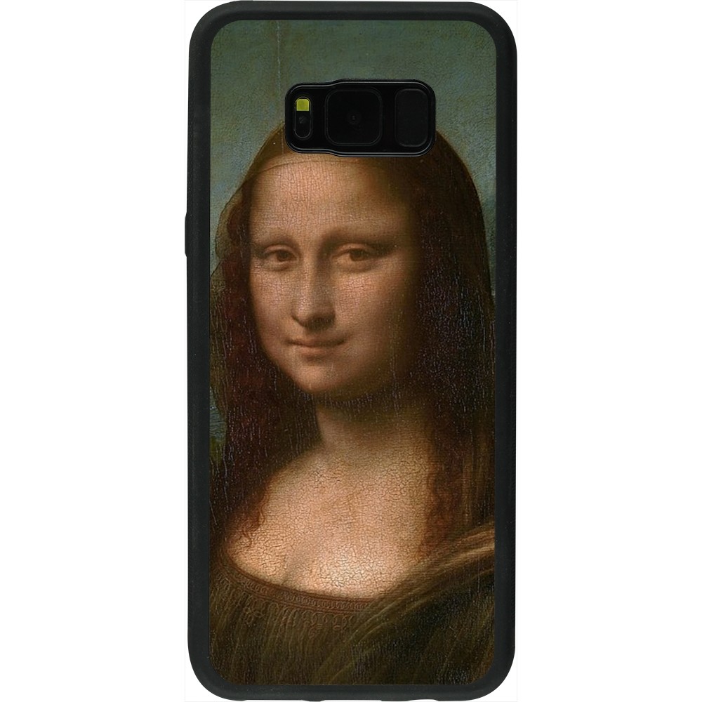 Samsung Galaxy S8+ Case Hülle - Silikon schwarz Kunstbild - Mona Lisa - Leonardo de Vinci