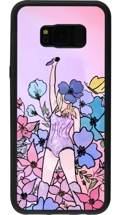Coque Samsung Galaxy S8+ - Silicone rigide noir Taylor Swift Sketch - Pink