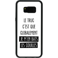 Coque Samsung Galaxy S8+ - Silicone rigide noir Le truc globalement bats les couilles