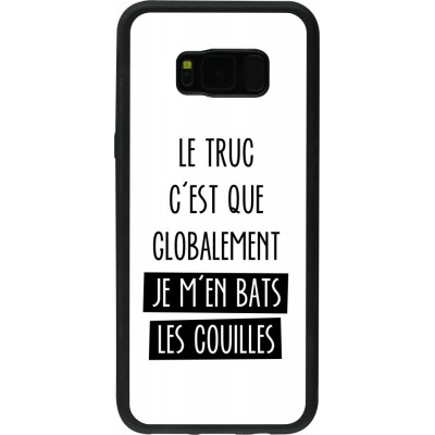 Coque Samsung Galaxy S8+ - Silicone rigide noir Le truc globalement bats les couilles