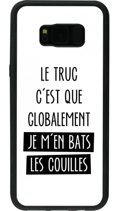 Coque Samsung Galaxy S8+ - Silicone rigide noir Le truc globalement bats les couilles